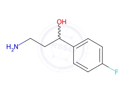 Chemical structure of 3-amino-1-(4-fluorophenyl)propan-1-ol
