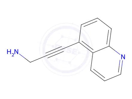 Chemical structure of 3-(quinolin-5-yl)prop-2-yn-1-amine