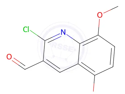 Chemical structure of 2-CHLORO-5,8-DIMETHOXY-QUINOLINE-3-CARBALDEHYDE