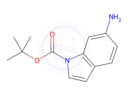Chemical structure of Aminoindole-1-carboxylic Acid tert-Butyl Ester