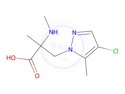 Chemical structure of 3-(4-Chloro-5-methyl-1h-pyrazol-1-yl)-2-methyl-2-(methylamino)propanoic acid