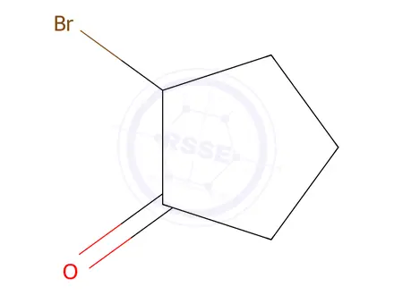 Chemical structure of 2-bromocyclopentan-1-one