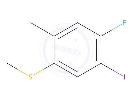 Chemical structure of (4-Fluoro-5-iodo-2-methylphenyl)(methyl)sulfane