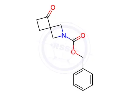 Chemical structure of benzyl 5-oxo-2-azaspiro[3.3]heptane-2-carboxylate