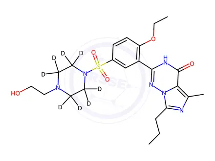 Chemical structure of Hydroxy Vardenafil-d8