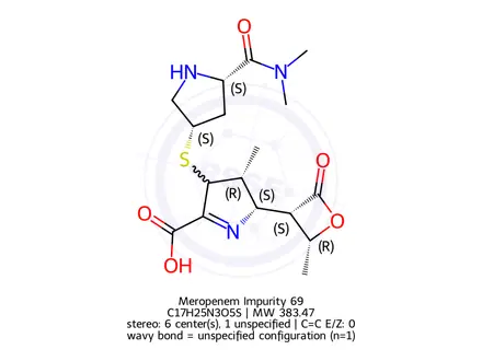 Chemical structure of Meropenem Impurity 83