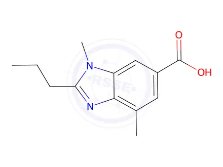 Chemical structure of 1-Hydroxy-4-methyl-2-propyl-1H-benzo[d]imidazole-6-carboxylic Acid