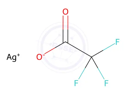 Chemical structure of Silver Trifluoroacetate