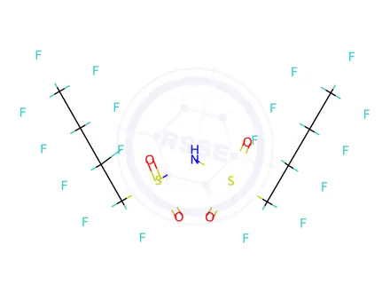 Chemical structure of Bis(perfluoro-1-butanesulfonyl)imide