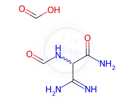 Chemical structure of 3-Amino-2-(formylamino)-3-iminopropanamide