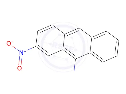 Chemical structure of 2,9-DINITROANTHRACENE