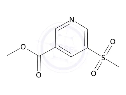 Chemical structure of Methyl 5-(Methylsulfonyl)nicotinate