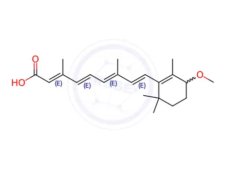 Chemical structure of Tretinoin EP Impurity F (4-Methoxy Retinoic Acid)