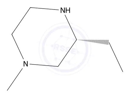 Chemical structure of (R)-3-Ethyl-1-methylpiperazine
