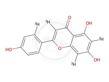 Chemical structure of Apigenin-d4