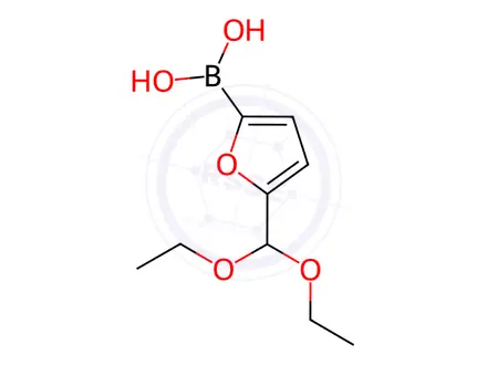 Chemical structure of (5-(Diethoxymethyl)furan-2-yl)boronic acid