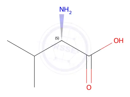 Chemical structure of Valine
