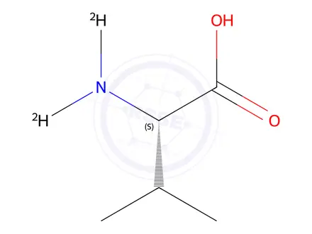 Chemical structure of Valine-d2