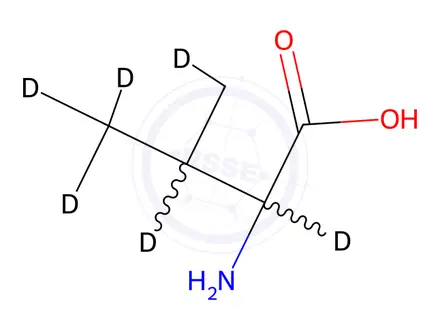 Chemical structure of DL-Valine-[D8]