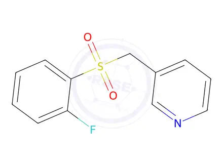 Chemical structure of 3-(((2-Fluorophenyl)sulfonyl)methyl)pyridine