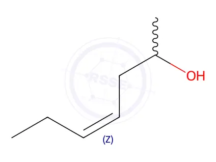 Chemical structure of (Z)-hept-4-en-2-ol