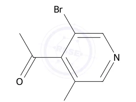 Chemical structure of 1-(3-Amino-5-bromopyridin-4-yl)ethan-1-one
