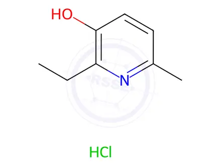 Chemical structure of 2-Ethyl-6-methyl-3-pyridinol hydrochloride