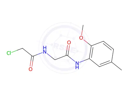 Chemical structure of 2-Chloro-N-(2-((2-methoxy-5-methylphenyl)amino)-2-oxoethyl)acetamide