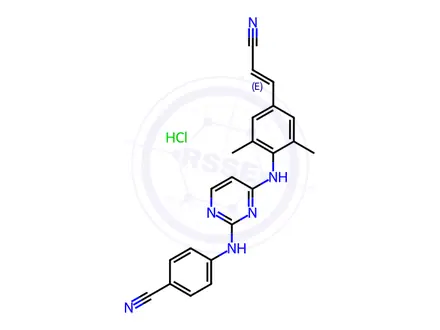Chemical structure of Rilpivirine hydrochloride