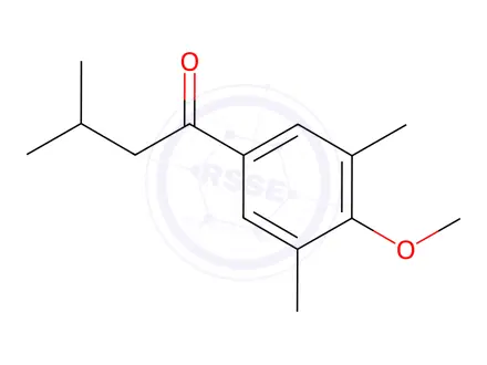 Chemical structure of 1-(4-Methoxy-3,5-dimethylphenyl)-3-methylbutan-1-one