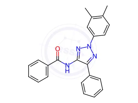 Chemical structure of N-(2-(3,4-Dimethylphenyl)-5-phenyl-2H-1,2,3-triazol-4-yl)benzamide
