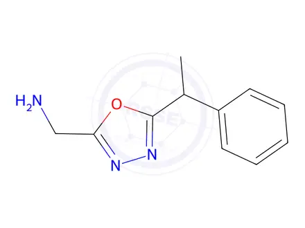Chemical structure of (5-(1-Phenylethyl)-1,3,4-oxadiazol-2-yl)methanamine