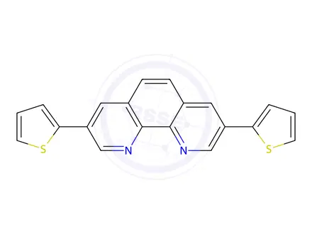 Chemical structure of 3,8-Di(thiophen-2-yl)-1,10-phenanthroline