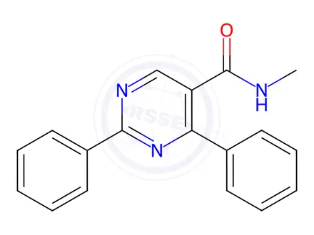 Chemical structure of N-Methyl-2,4-diphenylpyrimidine-5-carboxamide