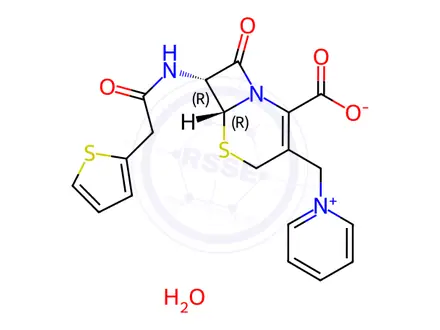 Chemical structure of Cephaloridine Monohydrate
