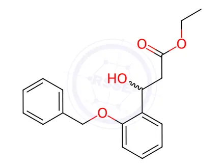 Chemical structure of Ethyl β-hydroxy-2-(phenylmethoxy)benzenepropanoate