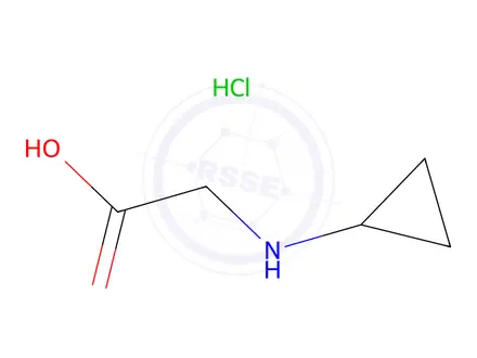 Chemical structure of 2-(Cyclopropylamino)acetic acid hydrochloride