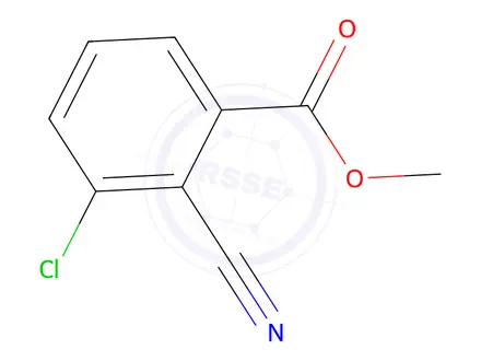 Chemical structure of Methyl 3-chloro-2-cyanobenzoate