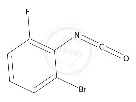 Chemical structure of 2-Bromo-6-fluorophenylisocyanate