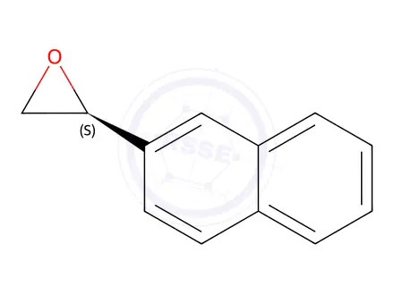 Chemical structure of Oxirane, 2-(2-naphthalenyl)-, (2S)-