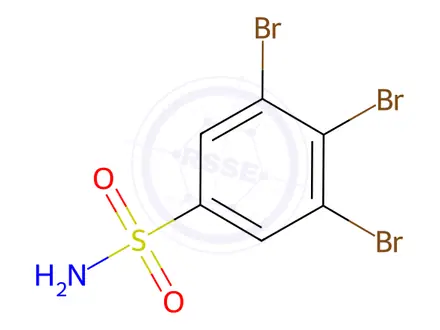 Chemical structure of 3,4,5-Tribromobenzene-1-sulfonamide