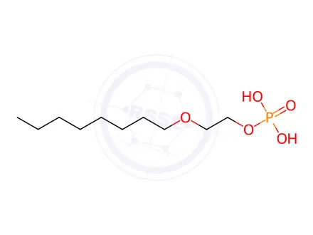 Chemical structure of Poly(oxy-1,2-ethanediyl),.alpha.-phosphono-.omega.-(octyloxy)-