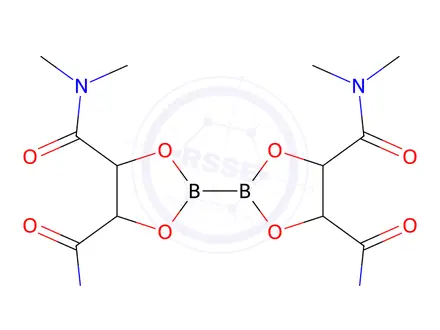 Chemical structure of Bis(N,N,N′,N′-tetramethyl-D-tartaramide glycolato)diboron