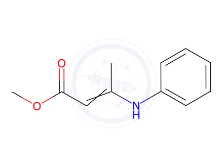 Chemical structure of 3-Phenylamino-2-butenoic acid methyl ester