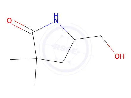Chemical structure of 5-(Hydroxymethyl)-3,3-dimethylpyrrolidin-2-one