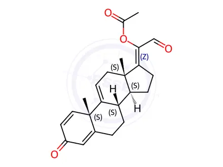 Chemical structure of Budesonide Impurity 256