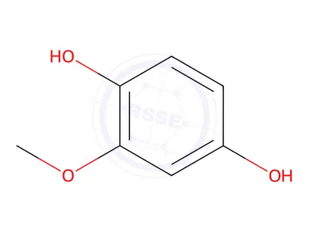 Chemical structure of 2-Methoxybenzene-1,4-diol