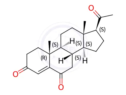 Chemical structure of Progesterone Impurity 4