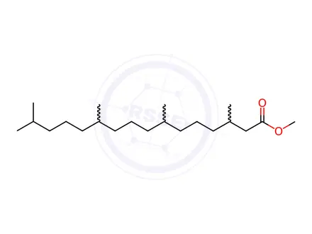 Chemical structure of Methyl 3,7,11,15-Tetramethylhexadecanoate