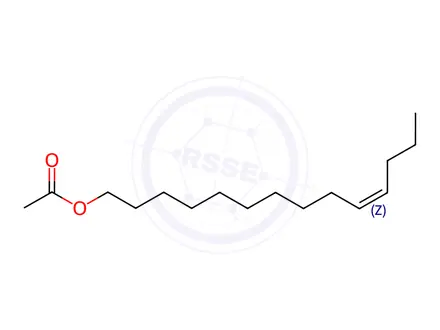 Chemical structure of (Z)-10-Tetradecenyl Acetate